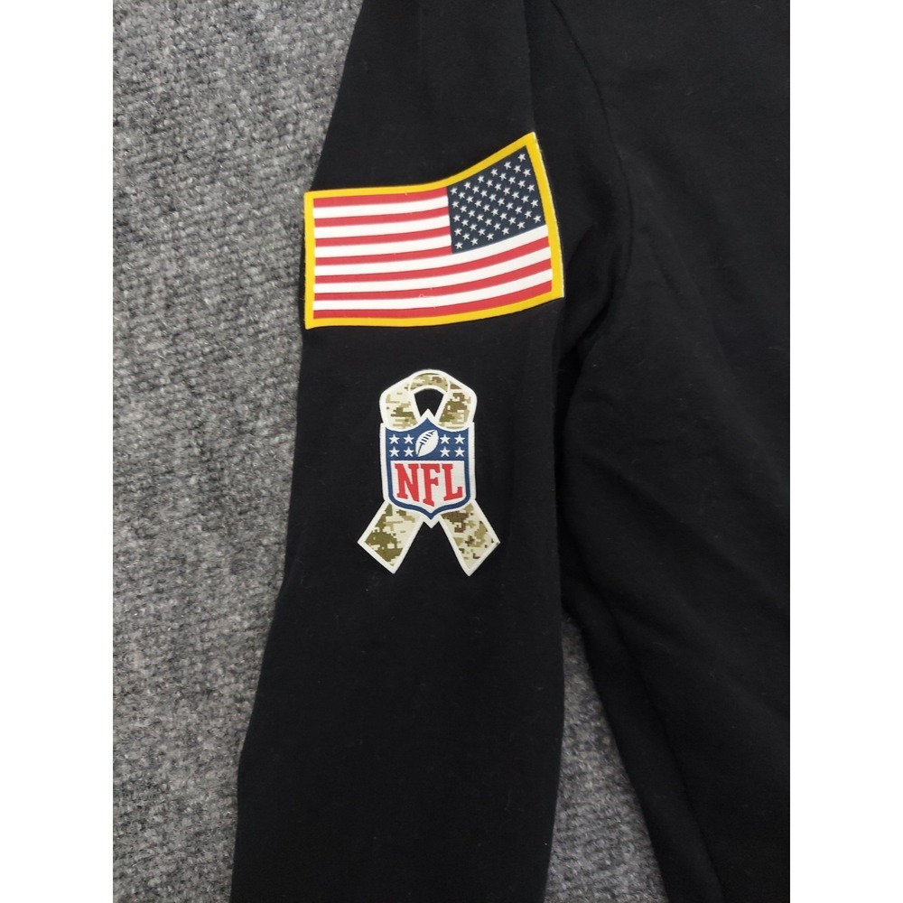 Arizona Cardinals Salute to Service NIKE Tee Shirt Men XL Black Dri Fit Onfield - Picture 6 of 12